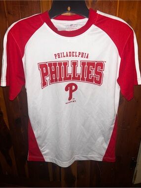 Genuine Merchandise Red and White Philadelphia Phillies Jersey Top